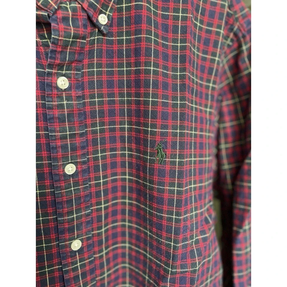 Polo Ralph Lauren Men's L Plaid Long Sleeve Button Down